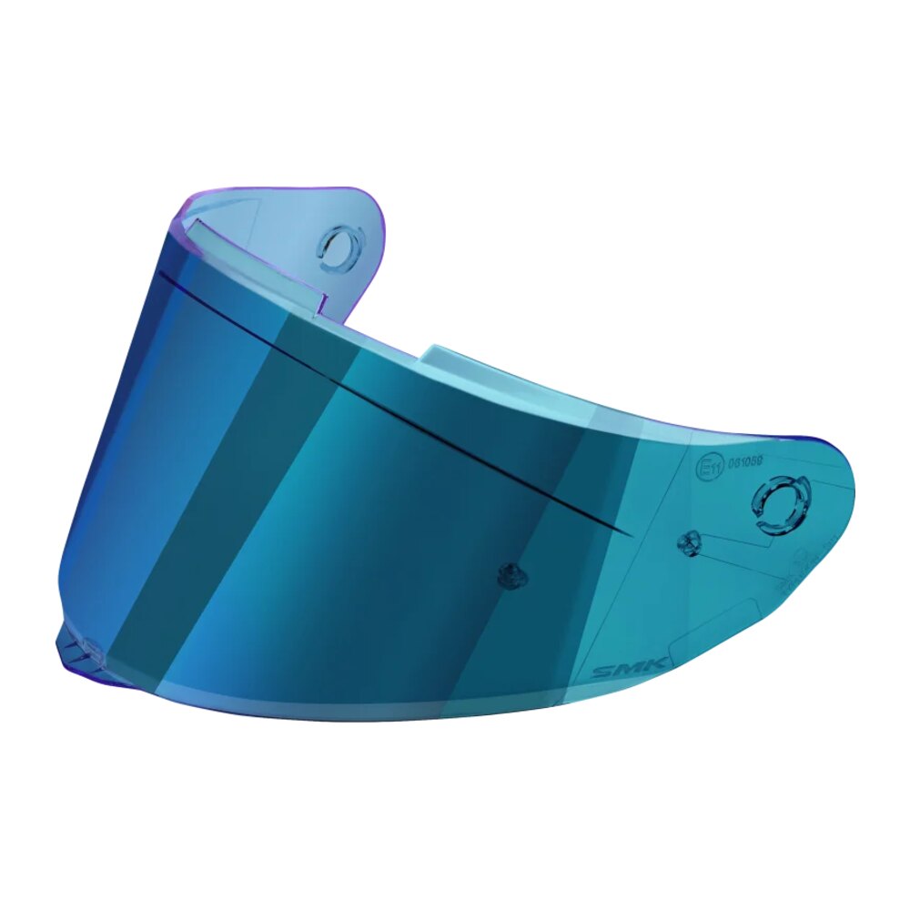 SMK Outer Visor for Typhoon (Revo Ice Blue / Turquoise / Red )