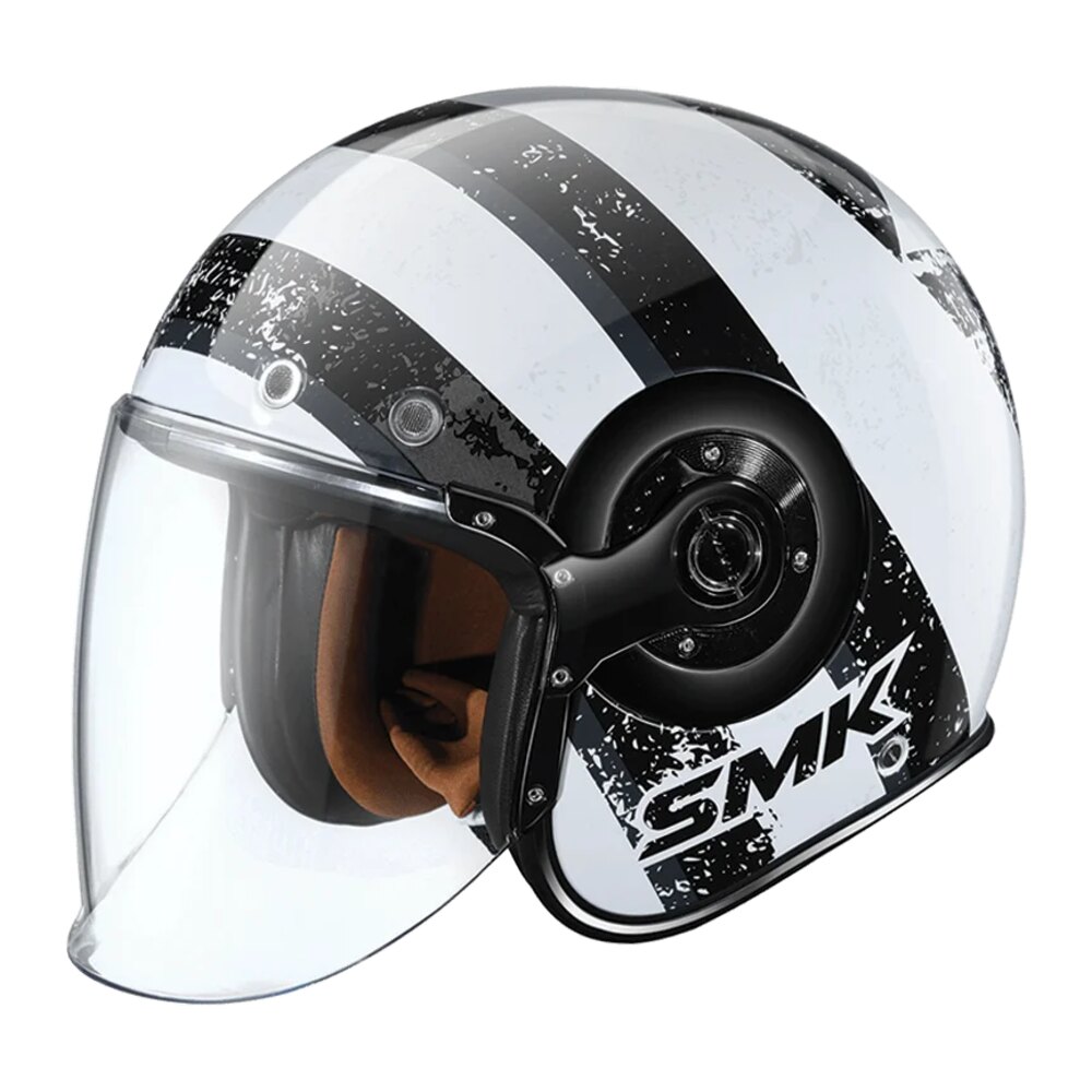 SMK Retro Jet Graphics, Clear Visor