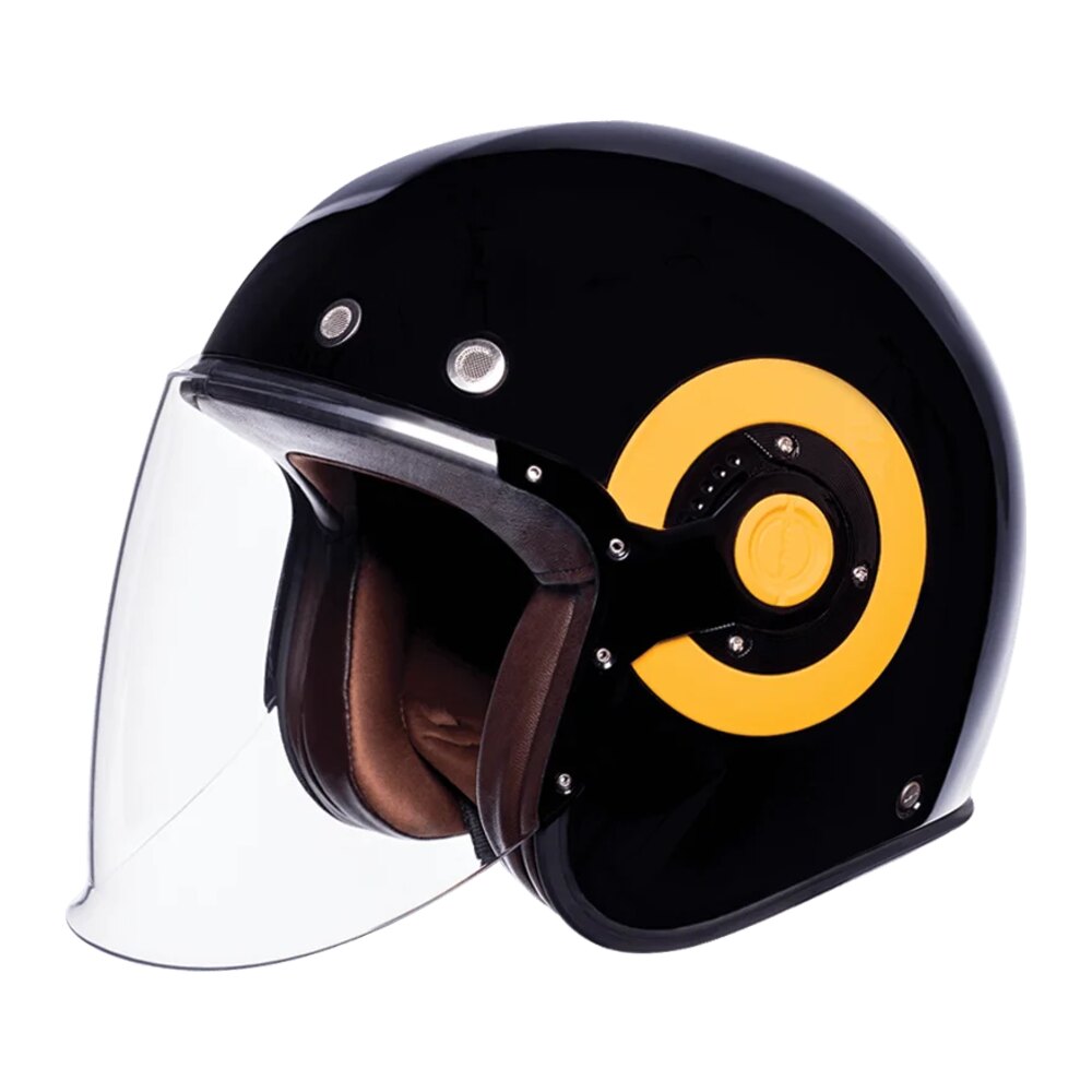 SMK Retro Jet Unicolour, Clear Visor